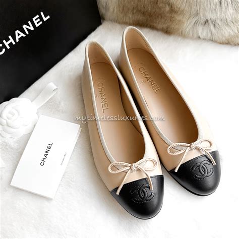 ballerine chanel outlet|Chanel ballet flats beige.